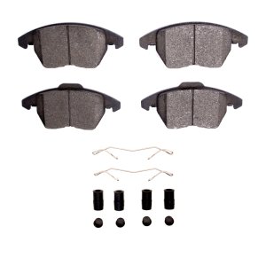 Audi A3 Brake Pads - Front - R1 Concepts - EURO Ceramic Pads & Hardware Kit - `05-`18